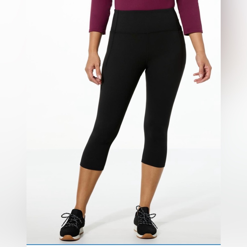 NWT- Joy Mangano Performance Ultra Smooth Luxe Capri w/Perfect Pockets